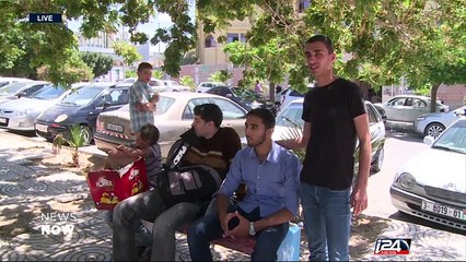 Palestinian University students hold mock elections