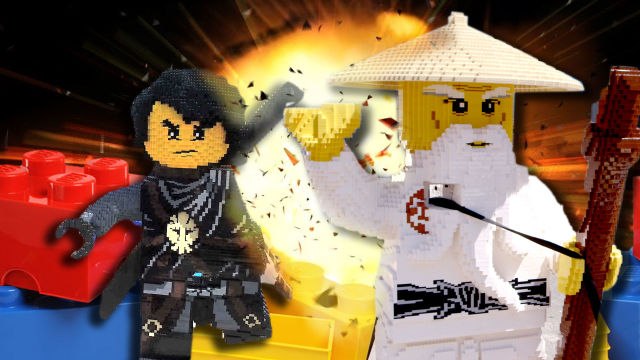 First Look at the New Ninjago Legoland | Giant LEGO NINJAGO Brick Battle!