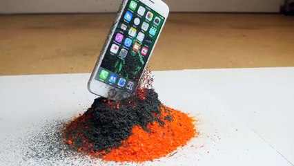 iPhone 6s против самодельного вулкана