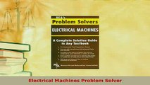 PDF  Electrical Machines Problem Solver Read Online