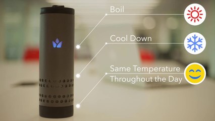 Calienta o enfría tu bebida con el móvil con este termo