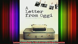READ book  Letter from Oggi The Letters of Olga Franklin Online Free
