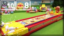 Anpanman y los gérmenes de bolos en contra de anpanman strike bowling juguetes Anpanman VS Baikinman: El boliche de juguete! | HD