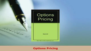 Download  Options Pricing Download Online