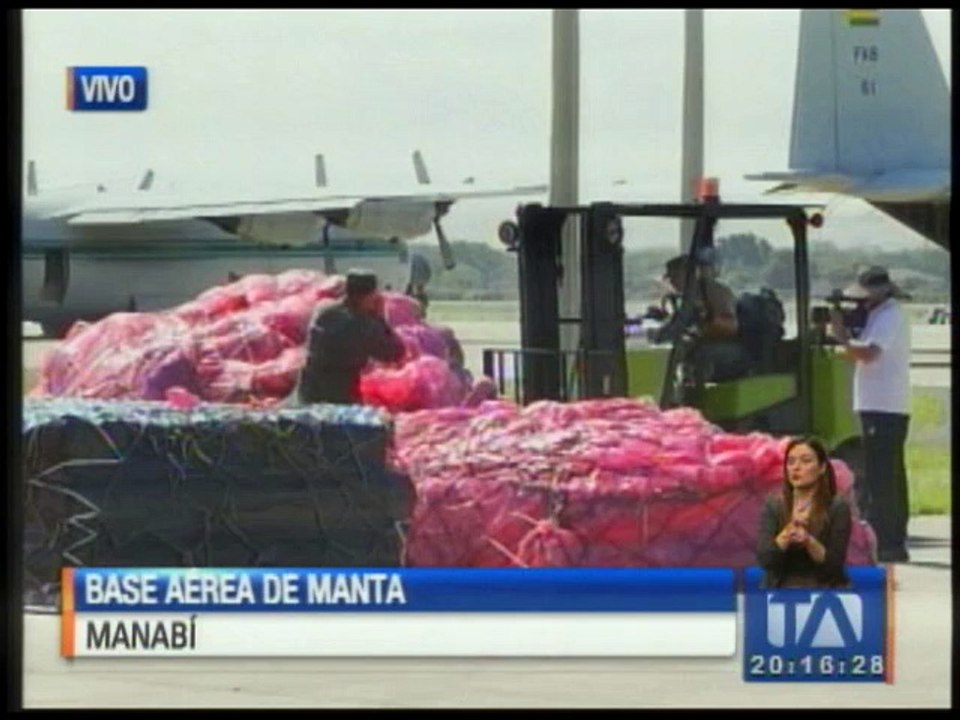 Ecuador recibió ayuda humanitaria de Bolivia y Perú