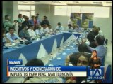Ministros de Estado se reúnen con  sectores productivos de Manabí y Esmeraldas