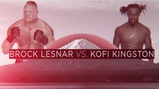 WWE 2K15 - Brock Lesnar Murders Kofi Kingston - Beast In The East 2015