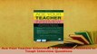 PDF  Ace Your Teacher Interview 149 Fantastic Answers to Tough Interview Questions PDF Online