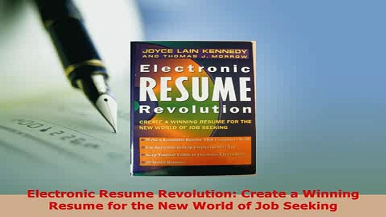 Download  Electronic Resume Revolution Create a Winning Resume for the New World of Job Seeking PDF Online