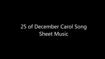 25 de Diciembre Sheet Music sax, flute, trumpet, violin, tenor, soprano trombone Carol Song score