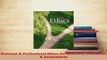 PDF  Business  Professional Ethics for Directors Executives  Accountants Read Online