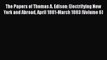 [Read book] The Papers of Thomas A. Edison: Electrifying New York and Abroad April 1881-March
