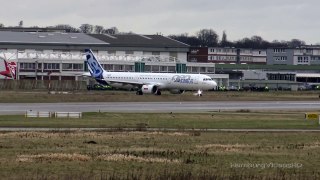 First Airbus A321NEO Takeoff for Maiden Flight