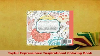 PDF  Joyful Expressions Inspirational Coloring Book PDF Online