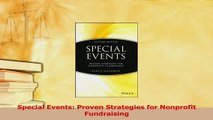 Read  Special Events Proven Strategies for Nonprofit Fundraising Ebook Free