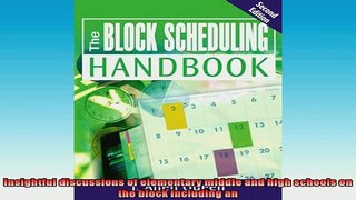 DOWNLOAD FREE Ebooks  The Block Scheduling Handbook Full Ebook Online Free