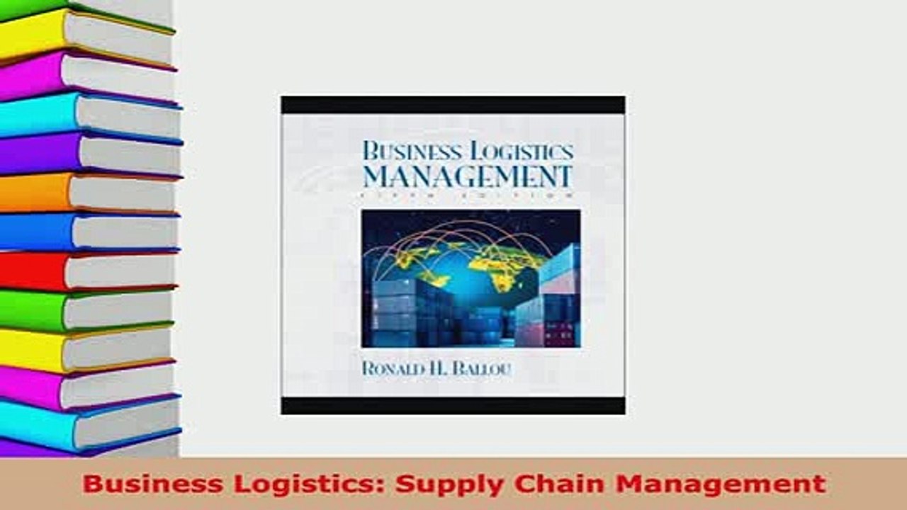 PDF  Business Logistics Supply Chain Management Download Online