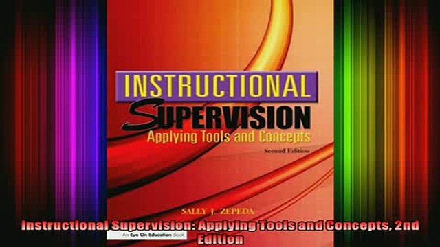 READ book Instructional Supervision Applying Tools and Concepts 2nd Edition Full EBook