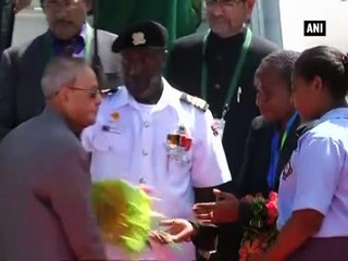 President Mukherjee arrives in Papua New Guinea