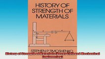 FAVORIT BOOK   History of Strength of Materials Dover Civil and Mechanical Engineering READ ONLINE