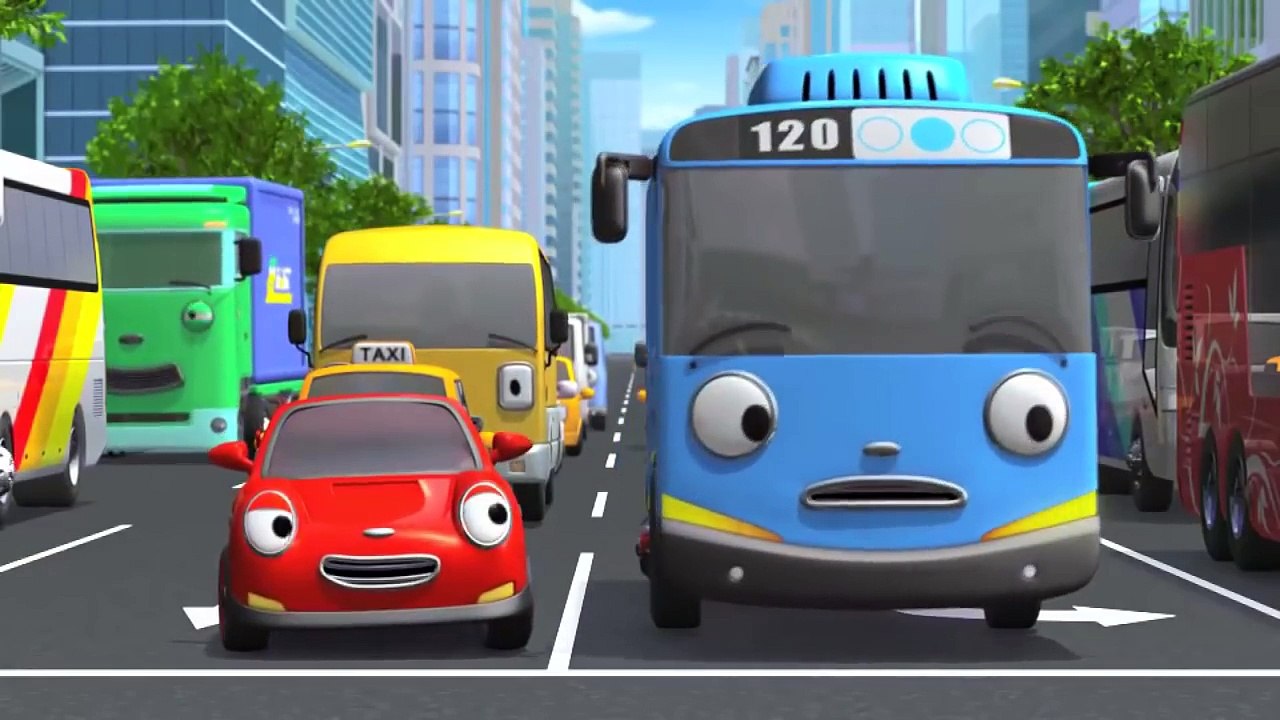 Приключения Тайо, 1 серия, Один день из жизни Тайо, мультики для детей про автобусы и машинки