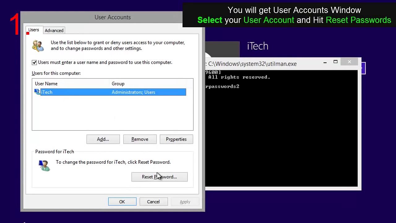 Password Break of Window 8
