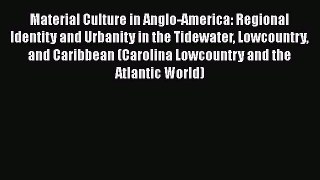 [Read book] Material Culture in Anglo-America: Regional Identity and Urbanity in the Tidewater