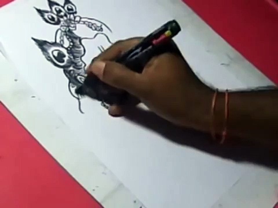 How to LORD RADHA KRISHNA Drawing For Kids step by step