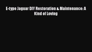 [Read Book] E-type Jaguar DIY Restoration & Maintenance: A Kind of Loving  EBook