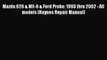 [Read Book] Mazda 626 & MX-6 & Ford Probe: 1993 thru 2002 - All models (Haynes Repair Manual)
