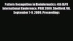 [PDF] Pattern Recognition in Bioinformatics: 4th IAPR International Conference PRIB 2009 Sheffield