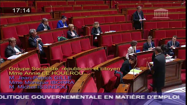 Missions locales: question de JP Gille à la ministre du Travail
