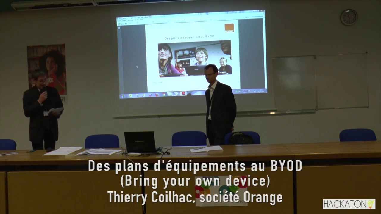 Hackaton 2016 : conférence "Des plans d'équipements au BYOD" par Thierry Coilhac, société Orange