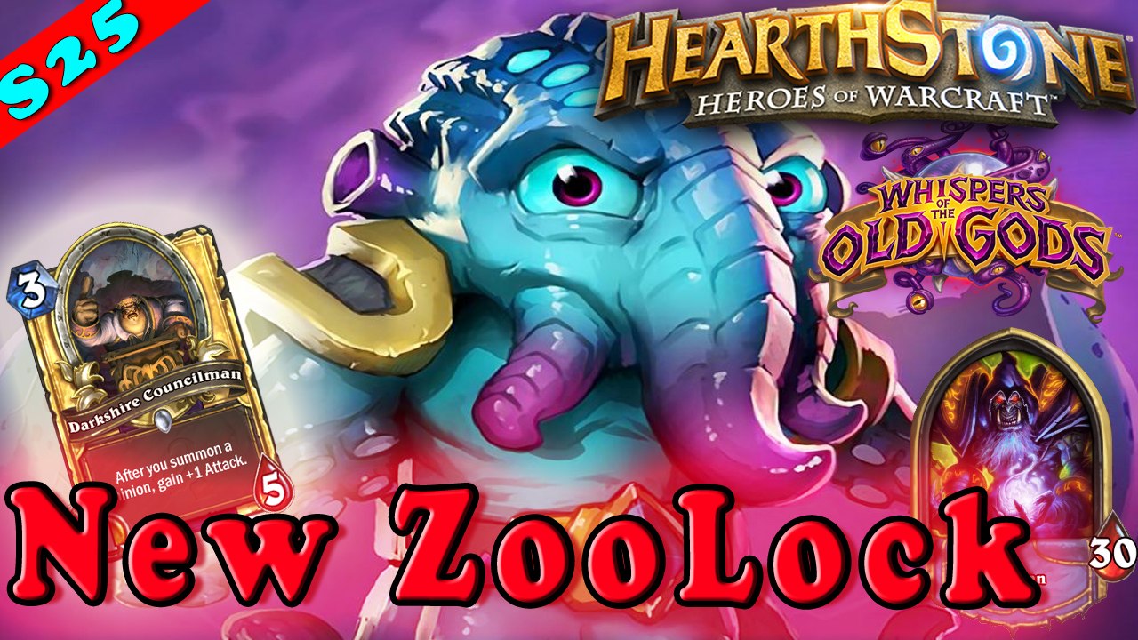 Hearthstone | NEW old Gods ZooLock Warlock Deck & Decklist | Constructed STANDARD |