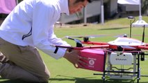 Livraison de casse croûte aux Golfeurs en Drone... oufs ils sont sauvés lol