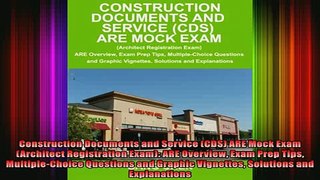 READ THE NEW BOOK   Construction Documents and Service CDS ARE Mock Exam Architect Registration Exam ARE  FREE BOOOK ONLINE