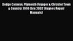 [Read Book] Dodge Caravan Plymouth Voyager & Chrysler Town & Country: 1996 thru 2002 (Haynes