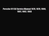 [Read Book] Porsche 911 SC Service Manual 1978 1979 1980 1981 1982 1983  Read Online