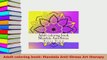 PDF  Adult coloring book Mandala AntiStress Art therapy Free Books