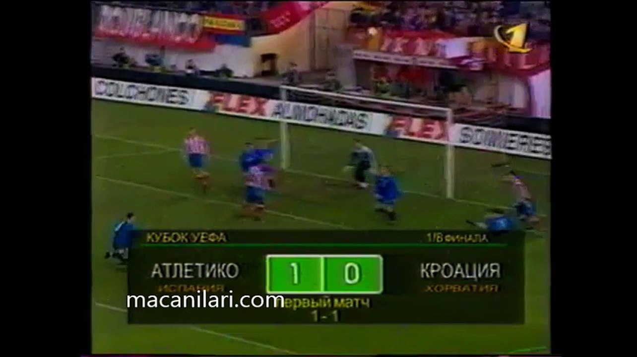 09.12.1997 - 1997-1998 UEFA Cup 3rd Round 2nd Leg Atletico Madrid 1-0 GNK Dinamo Zagreb