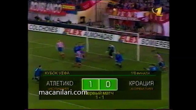 09.12.1997 - 1997-1998 UEFA Cup 3rd Round 2nd Leg Atletico Madrid 1-0 GNK Dinamo Zagreb