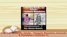 Download  Coloring Books for Adults  Penguin Mandalas Animals  Mandalas  Volume 7 Download Full Ebook