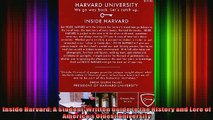 READ book  Inside Harvard A StudentWritten Guide to the History and Lore of Americas Oldest Full EBook