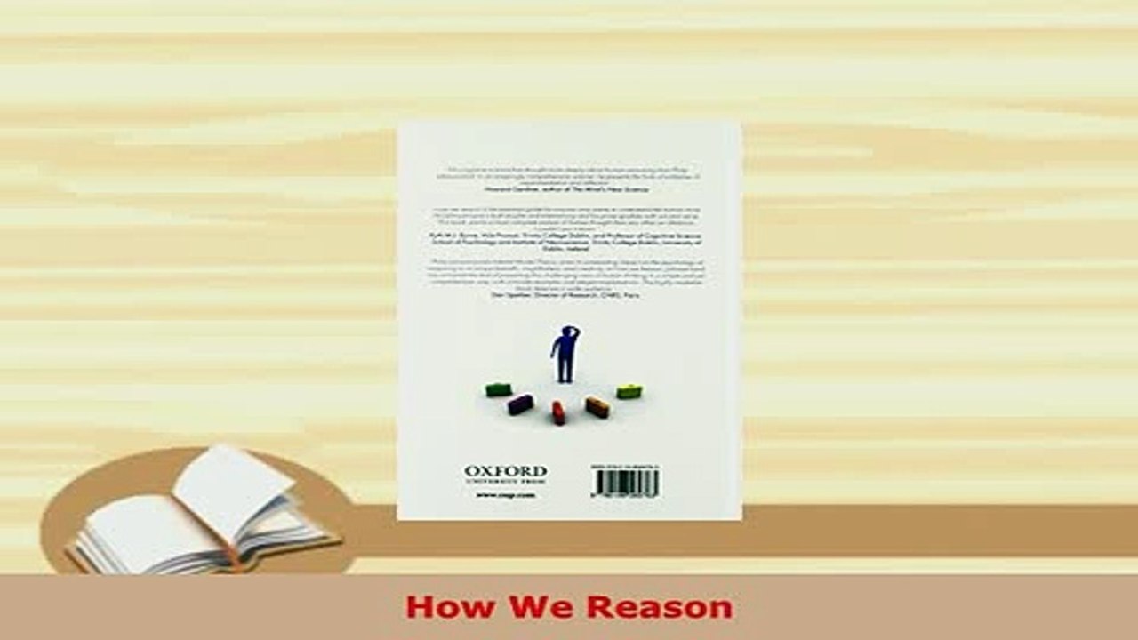 PDF  How We Reason Read Online