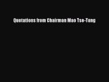 [Read book] Quotations from Chairman Mao Tse-Tung [Download] Online