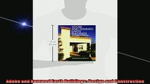 READ book  Adobe and Rammed Earth Buildings Design and Construction  FREE BOOOK ONLINE