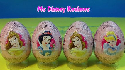 New ★ Disney Princess Surprise eggs Unboxing, Snow White, Cinderella, Belle, Aurora n othe