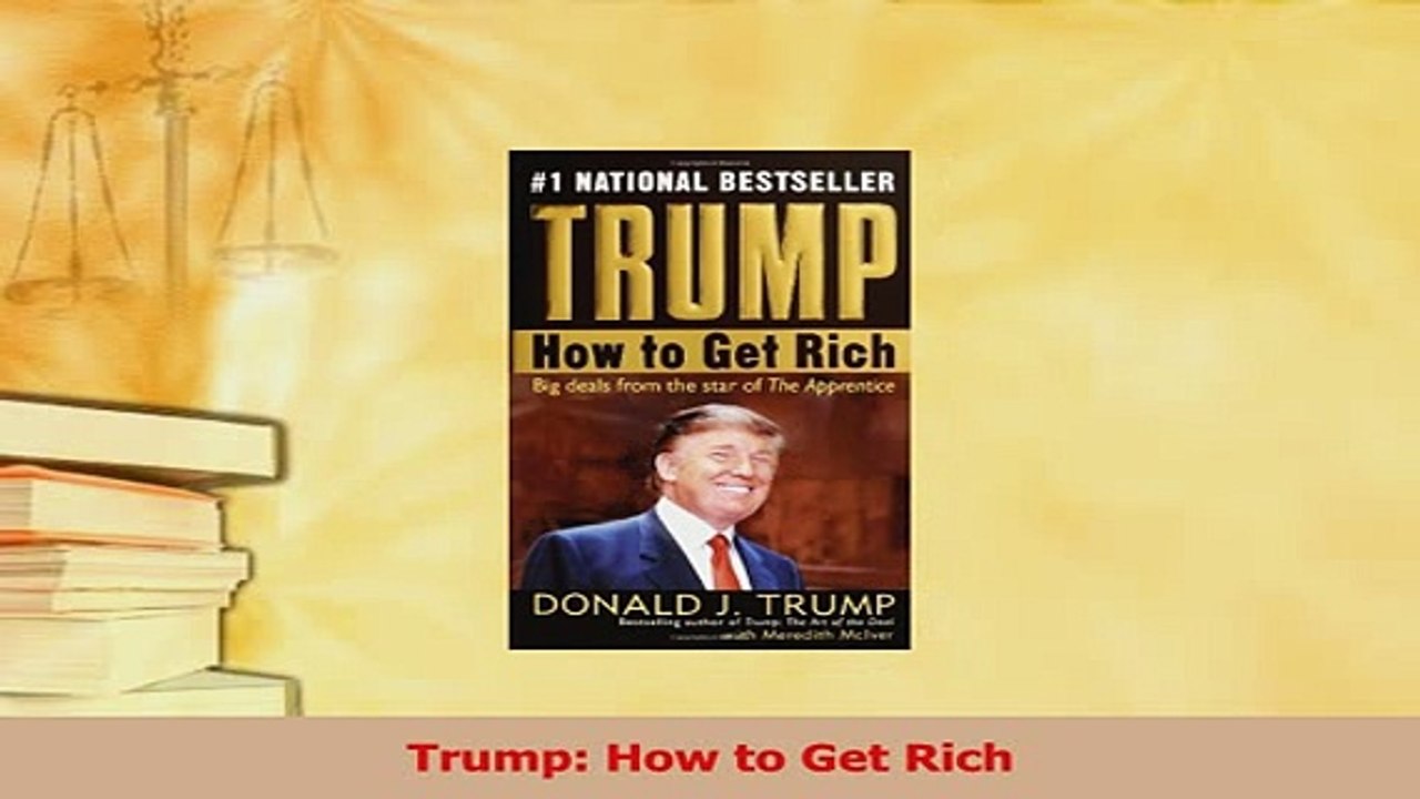 Read  Trump How to Get Rich Ebook Free