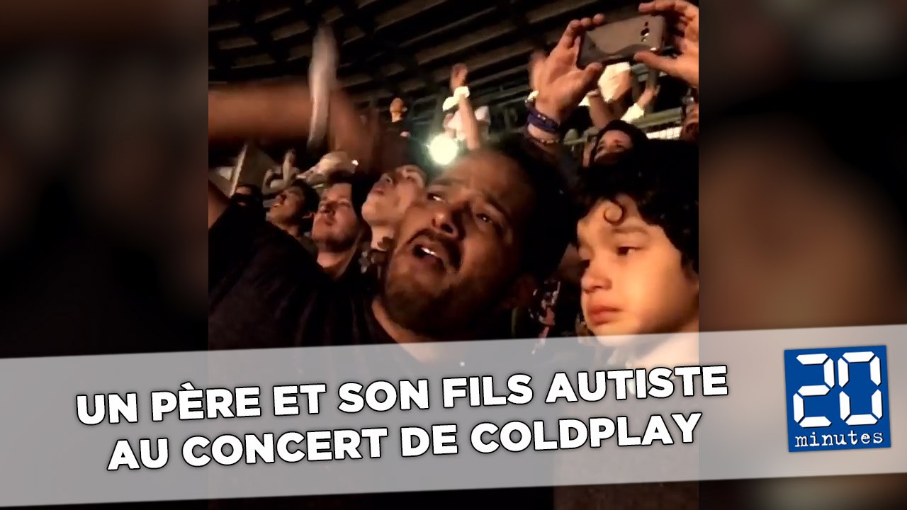 Un père et son fils autiste se filment au concert de Coldplay