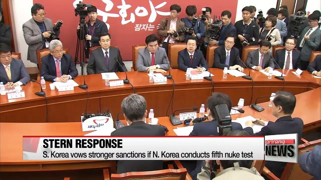 S. Korea vows stronger sanctions if N. Korea conducts fifth nuke test